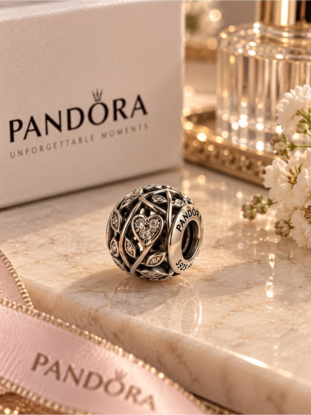 Pandora Family Tree Openwork Sterling Silver Charm S925 ALE 801857501 NWT